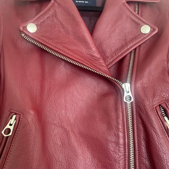 Madewell Leather Motorcycle Jacket in Oxblood - Picture 3 of 7
